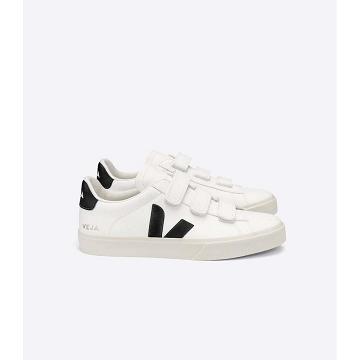 White/Black Women's Veja RECIFE CHROMEFREE Sneakers | AU 622GSO